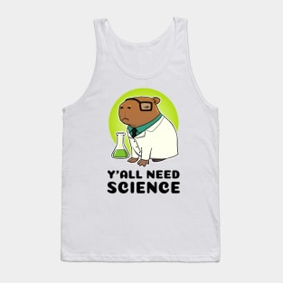 Y'all need science Capybara Scientist Tank Top